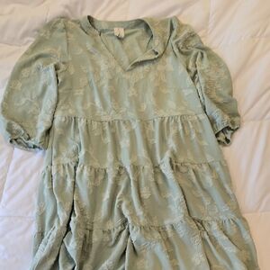 Joie Light Green Distressed Dress